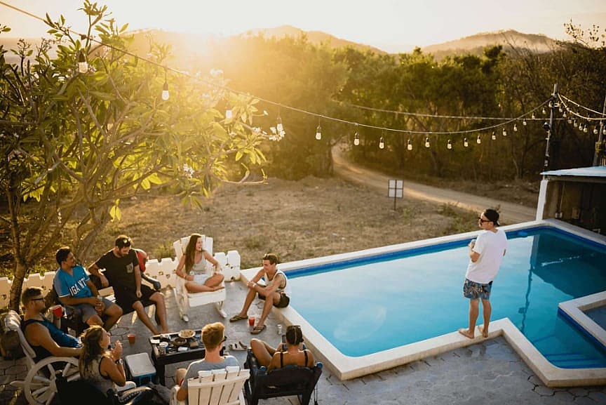Residents sharing a coliving home